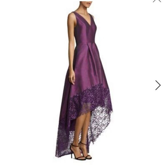 NWT Monique Lhuillier Purple Hi Lo Dress Gown - Picture 1 of 10